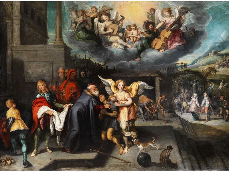Simon de Vos Heimkehr des verlorenen Sohnes oil painting picture